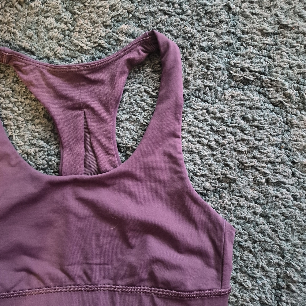 Lululemon Burgubdy Purple Sports Bra 4 - Picture 3 of 9